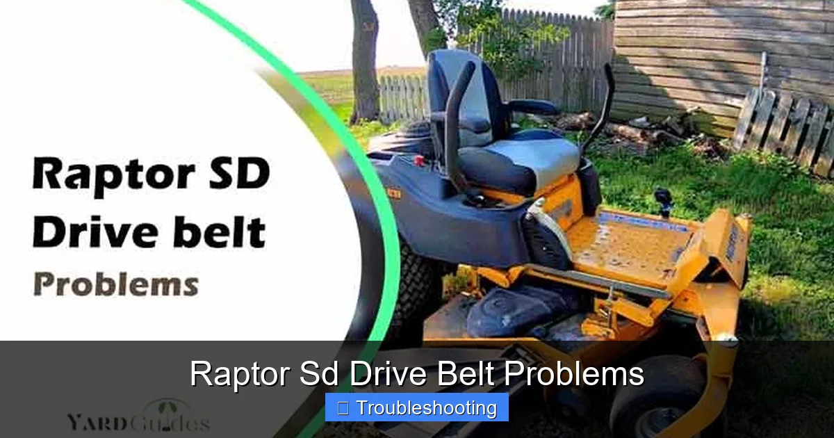 Raptor Sd Drive Belt Problems
