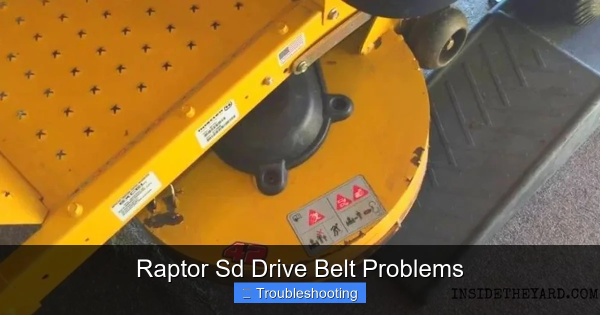 Raptor Sd Drive Belt Problems
