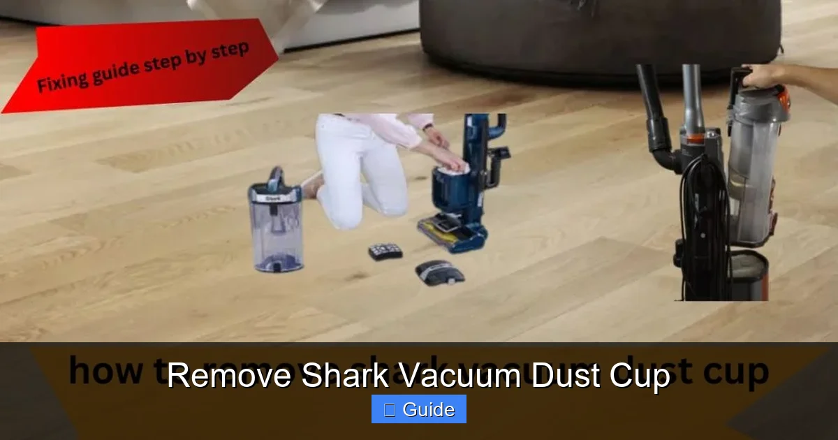 Remove Shark Vacuum Dust Cup