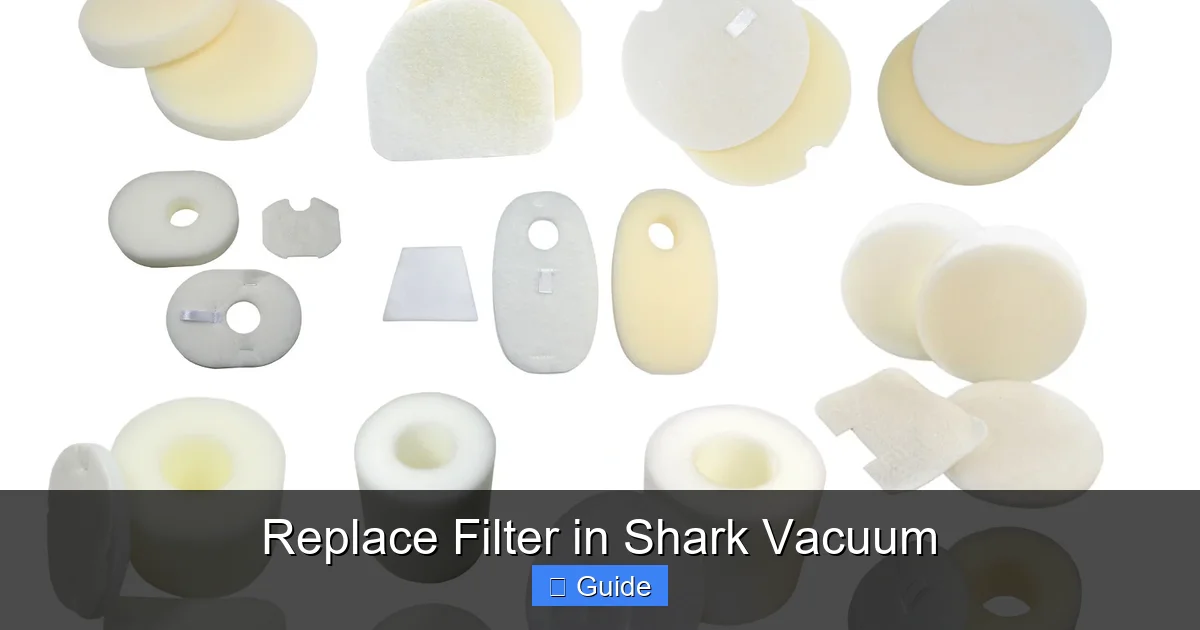 Replace Filter in Shark Vacuum