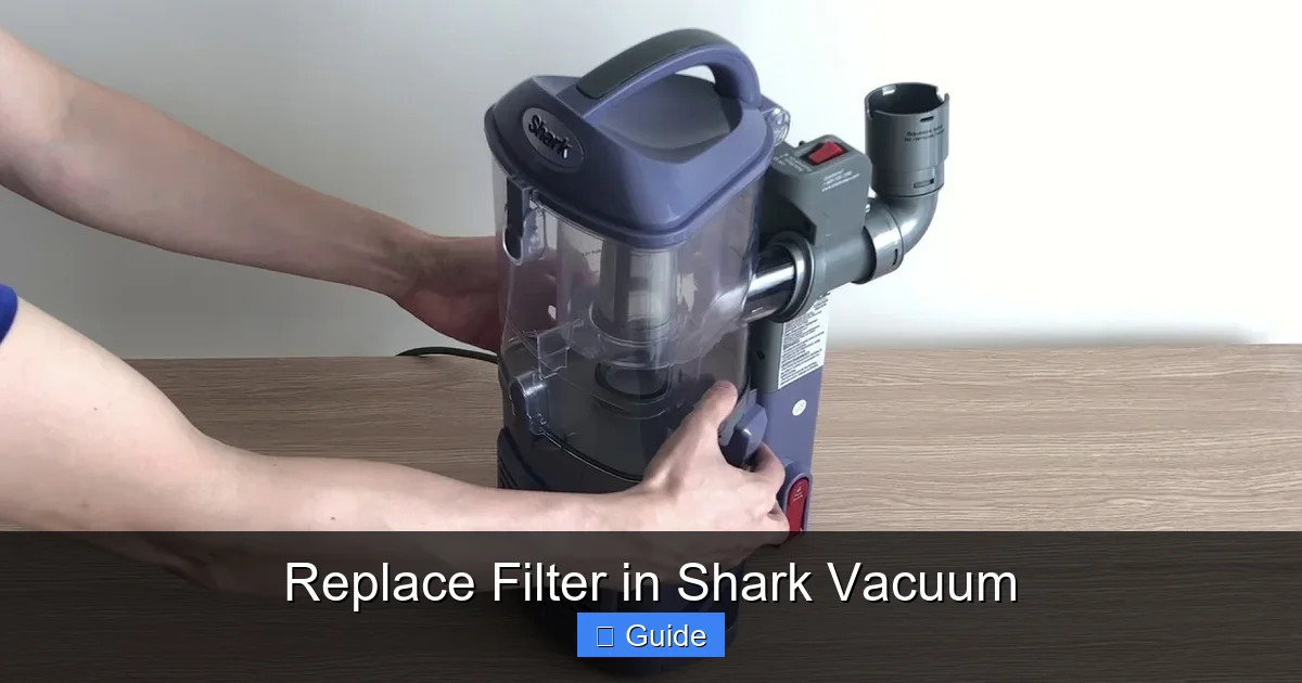 Replace Filter in Shark Vacuum