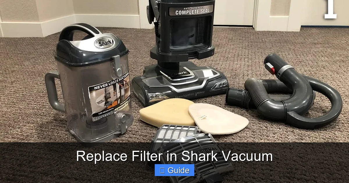 Replace Filter in Shark Vacuum