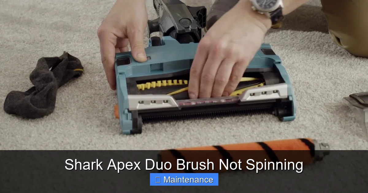 Shark Apex Duo Brush Not Spinning
