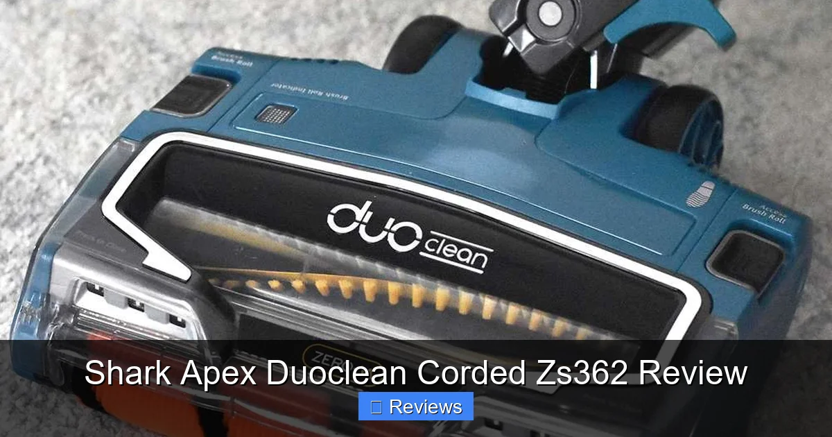 Shark Apex Duoclean Corded Zs362 Review