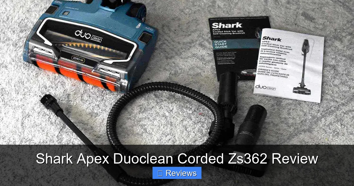 Shark Apex Duoclean Corded Zs362 Review