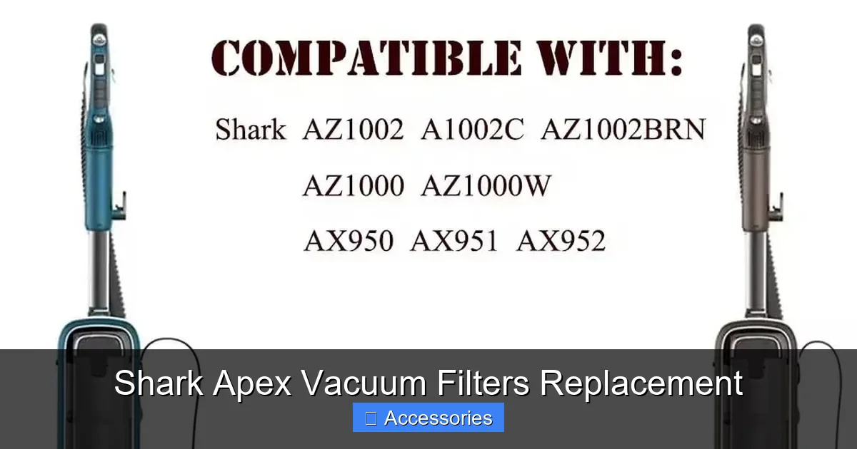 Shark Apex Vacuum Filters Replacement