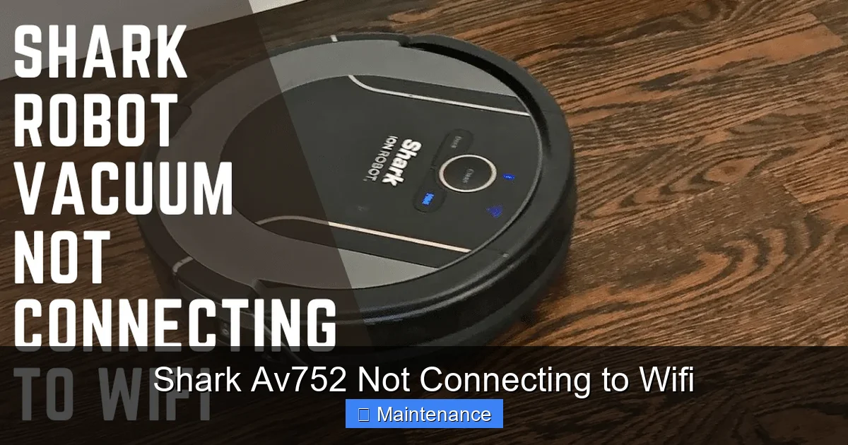 Shark Av752 Not Connecting to Wifi