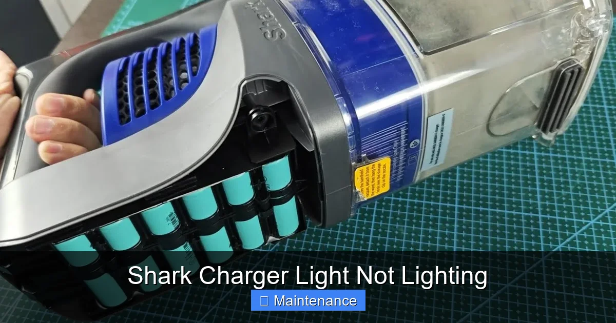 Shark Charger Light Not Lighting