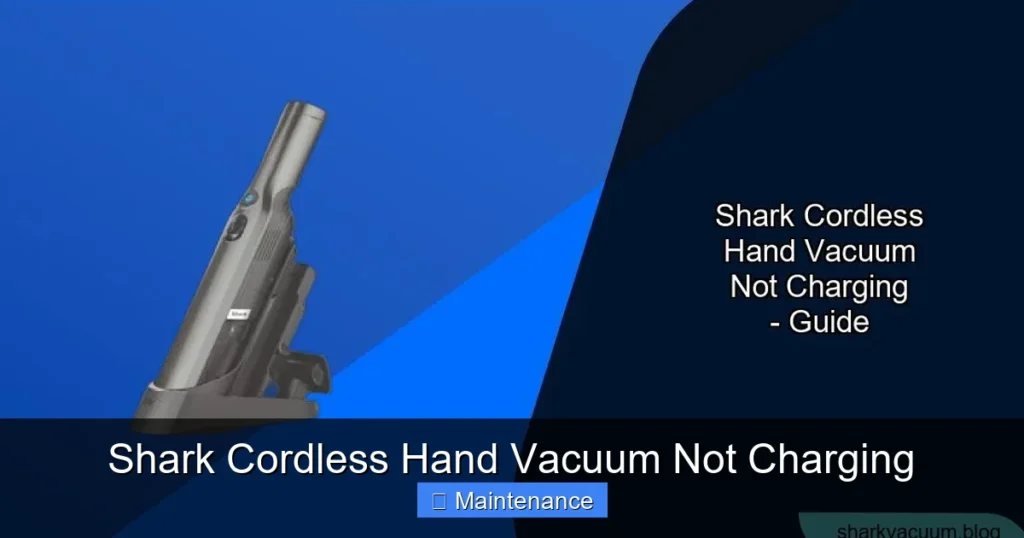 Shark Cordless Hand Vacuum Not Charging