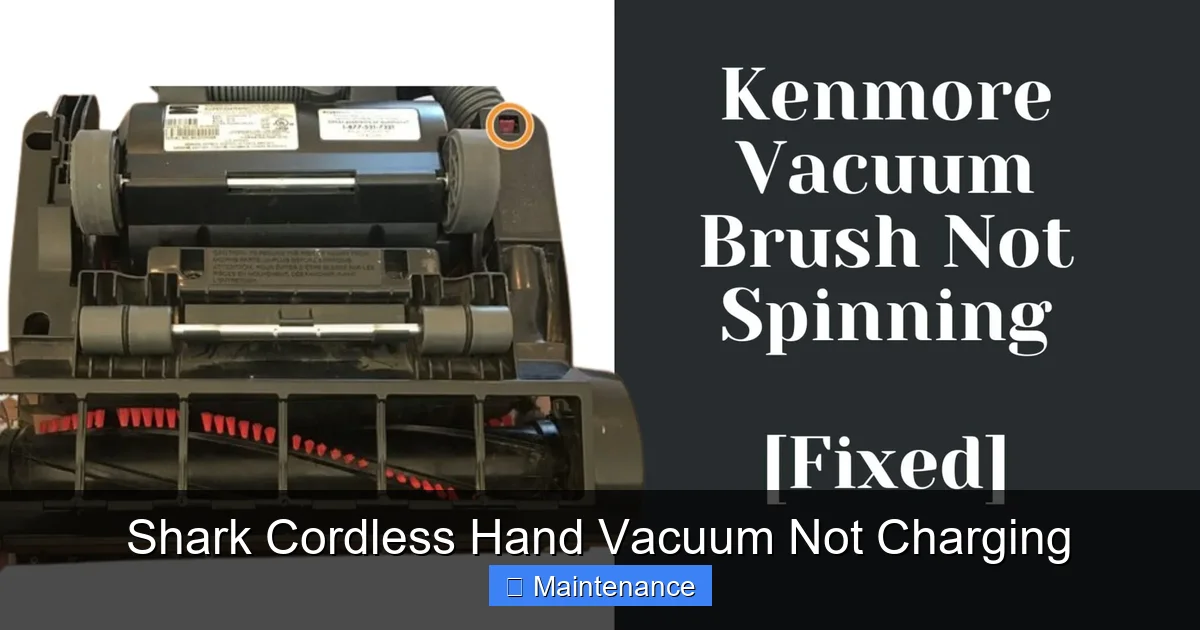 Shark Cordless Hand Vacuum Not Charging