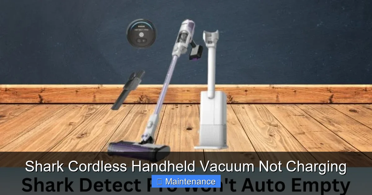 Shark Cordless Handheld Vacuum Not Charging