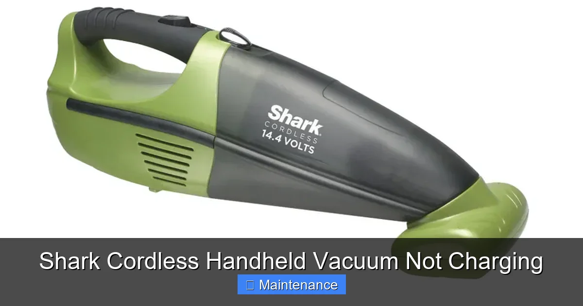 Shark Cordless Handheld Vacuum Not Charging