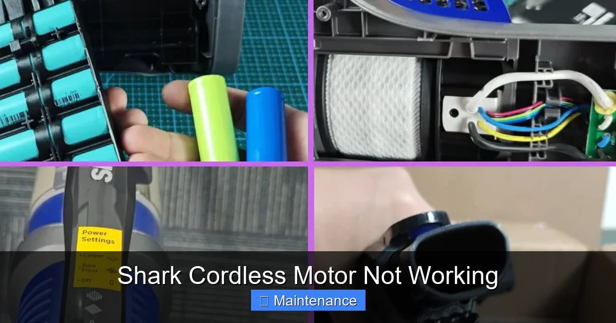 Shark Cordless Motor Not Working