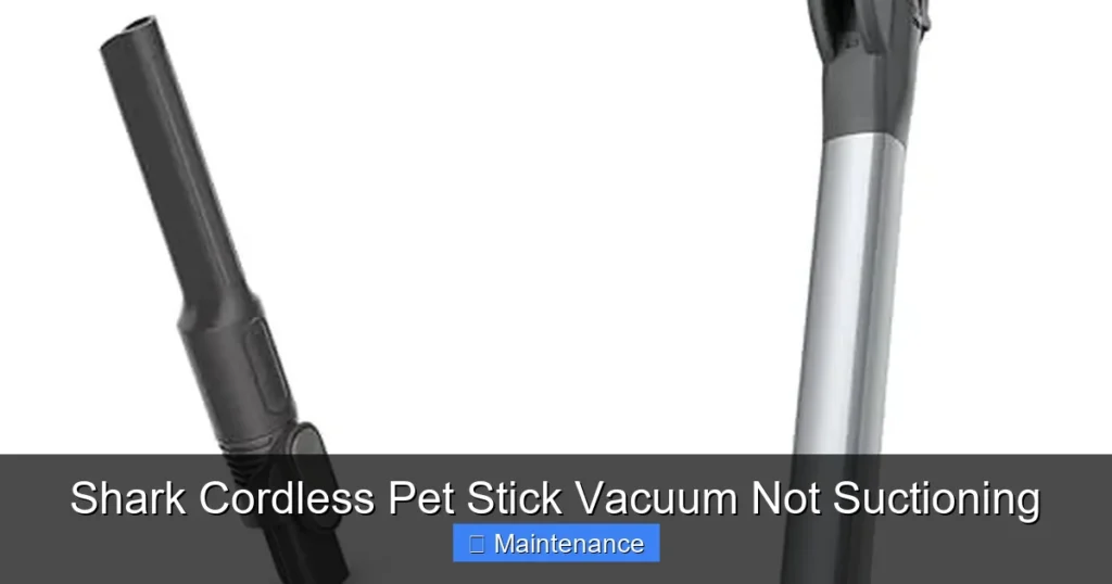 Shark Cordless Pet Stick Vacuum Not Suctioning