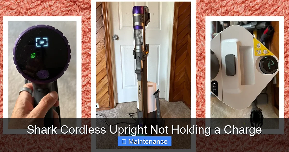Shark Cordless Upright Not Holding a Charge