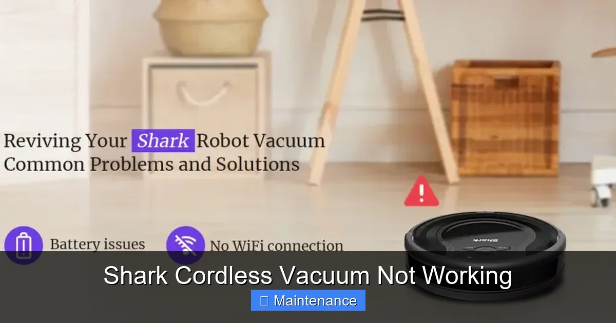 Shark Cordless Vacuum Not Working