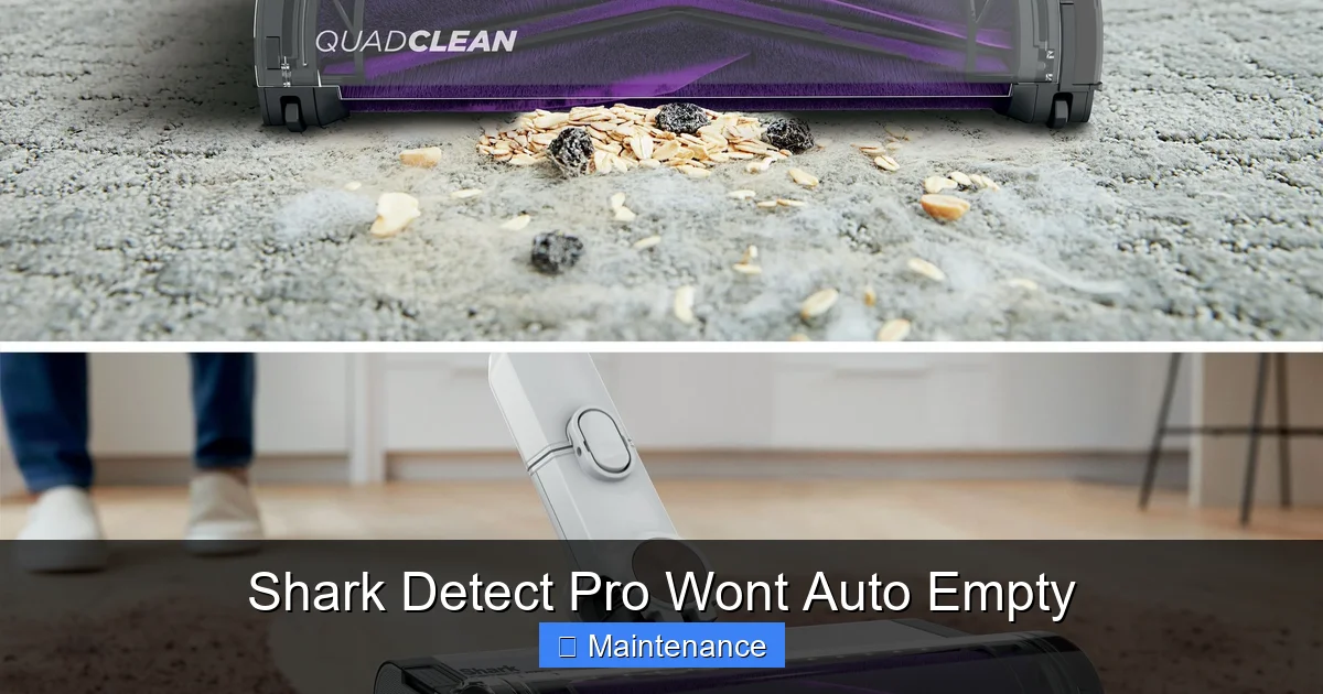 Shark Detect Pro Wont Auto Empty