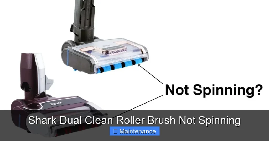 Shark Dual Clean Roller Brush Not Spinning