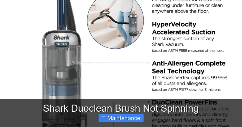 Shark Duoclean Brush Not Spinning