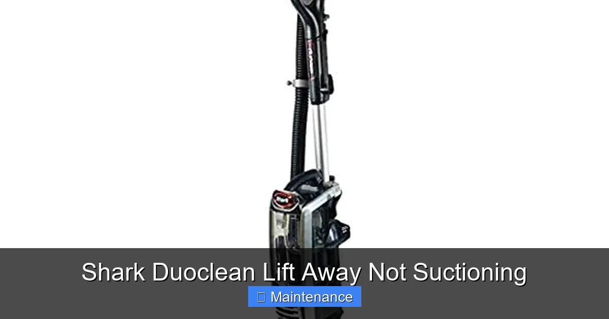 Shark Duoclean Lift Away Not Suctioning