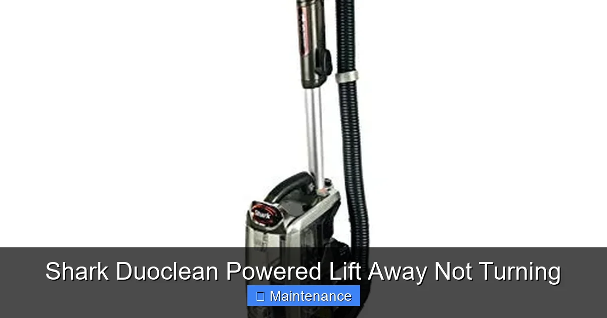 Shark Duoclean Powered Lift Away Not Turning