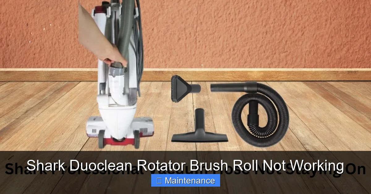 Shark Duoclean Rotator Brush Roll Not Working