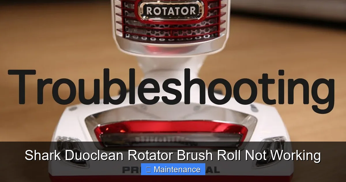 Shark Duoclean Rotator Brush Roll Not Working