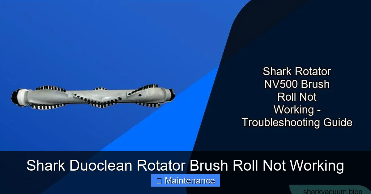 Shark Duoclean Rotator Brush Roll Not Working