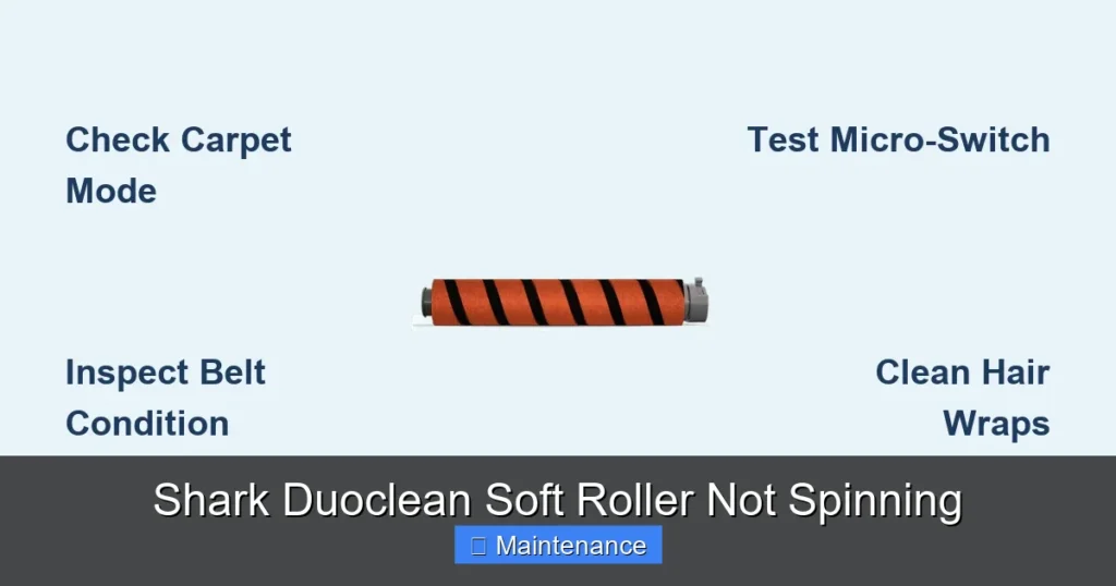 Shark Duoclean Soft Roller Not Spinning