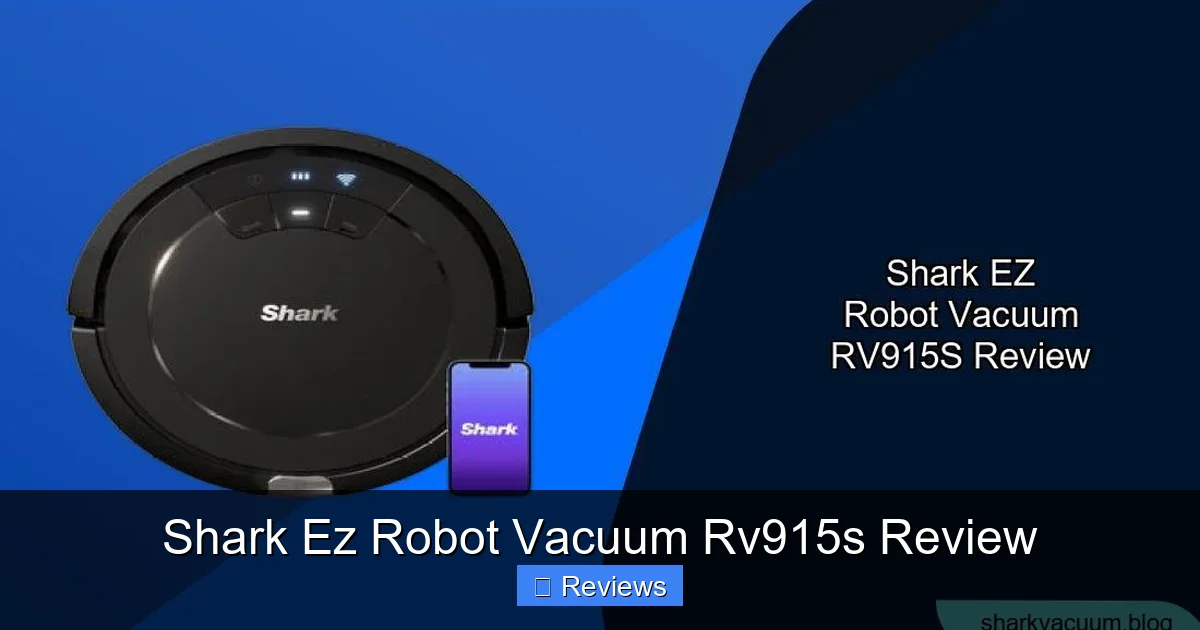 Shark Ez Robot Vacuum Rv915s Review