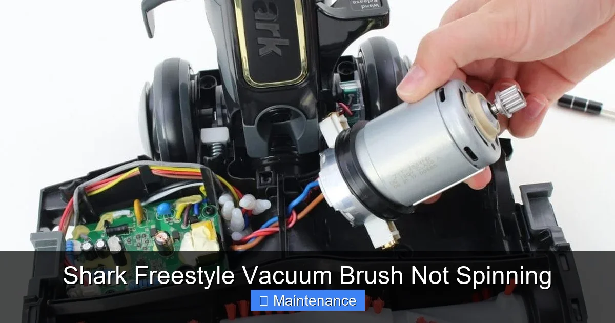 Shark Freestyle Vacuum Brush Not Spinning