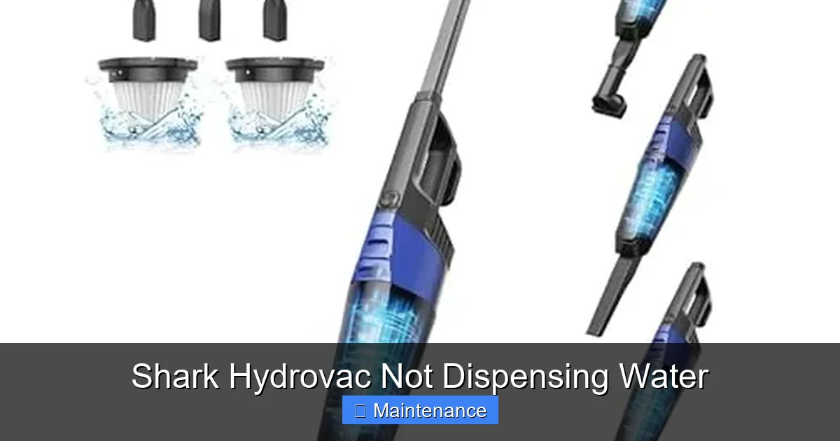 Shark Hydrovac Not Dispensing Water