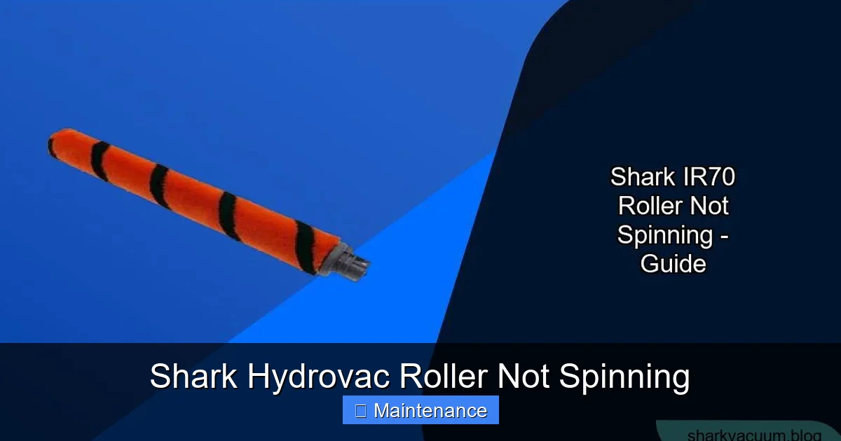 Shark Hydrovac Roller Not Spinning
