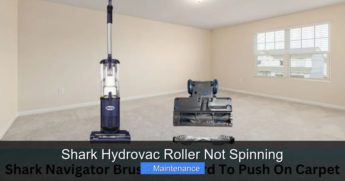 Shark Hydrovac Roller Not Spinning