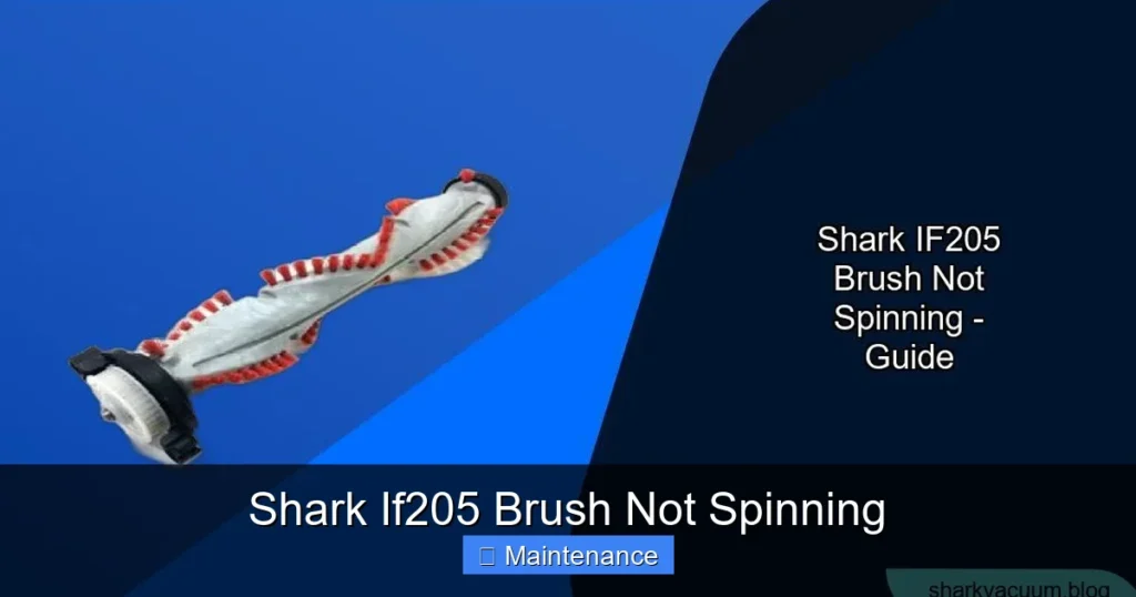 Shark If205 Brush Not Spinning