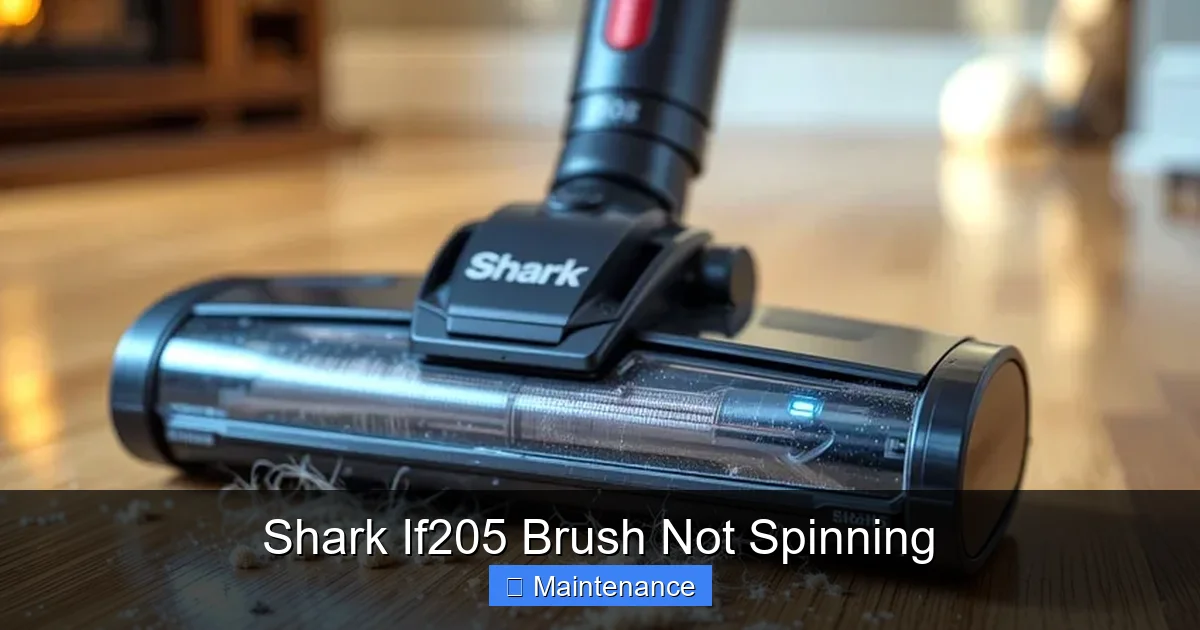 Shark If205 Brush Not Spinning