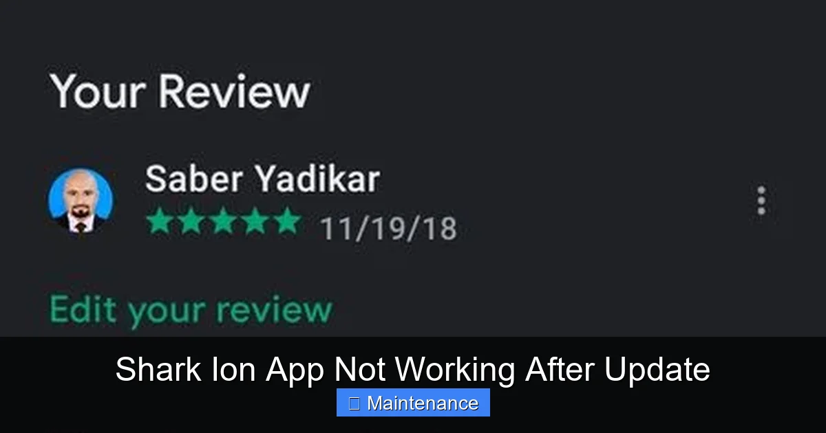 Shark Ion App Not Working After Update