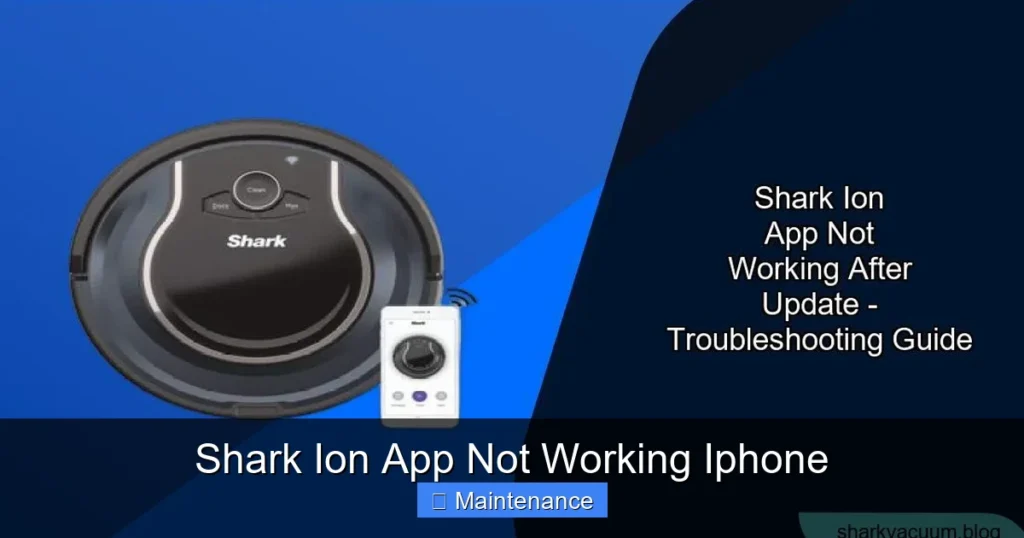 Shark Ion App Not Working Iphone
