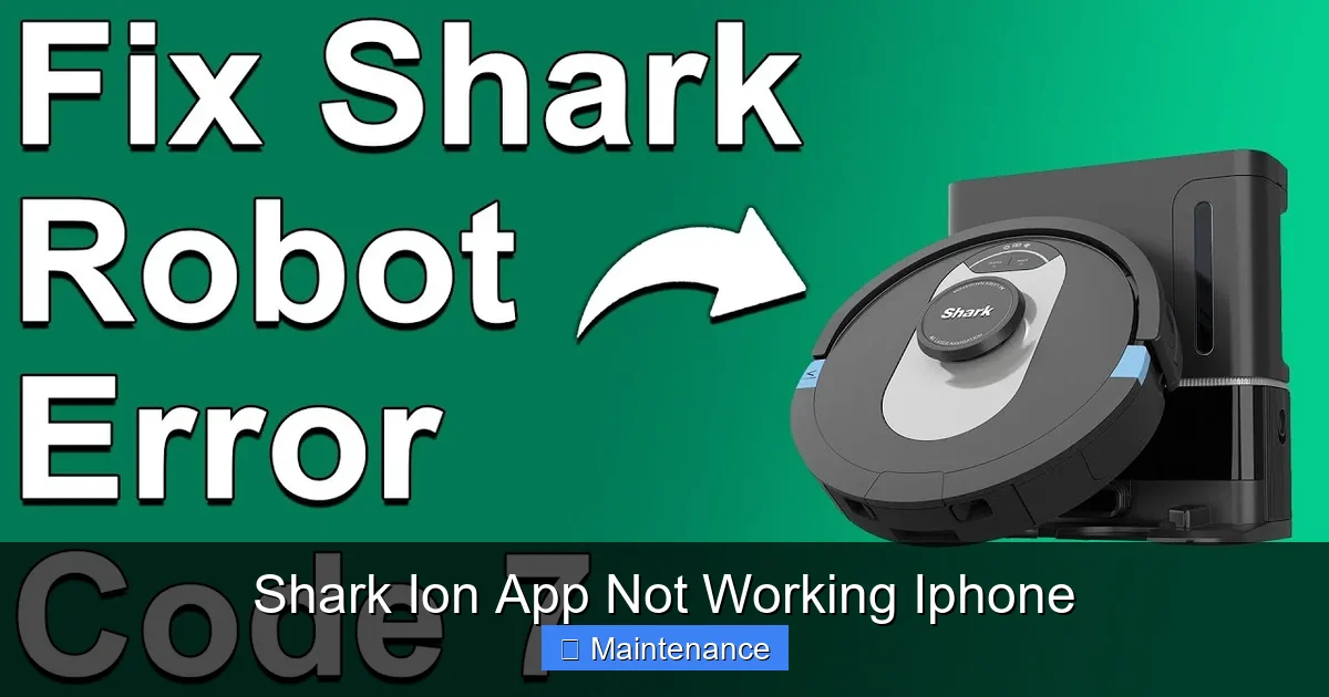 Shark Ion App Not Working Iphone