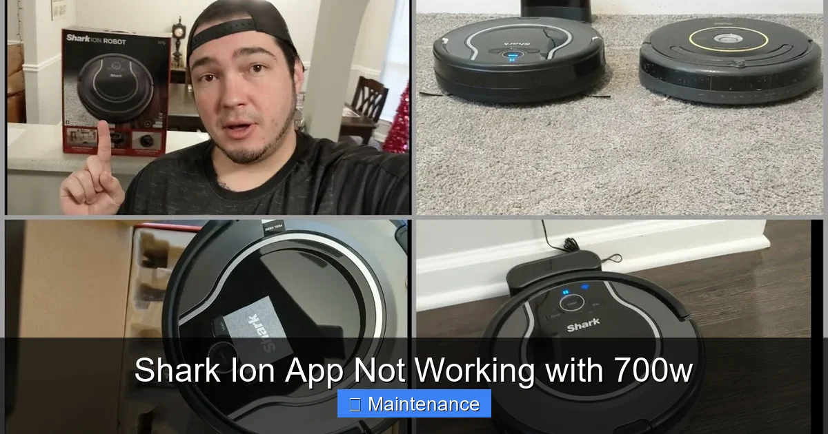 Shark Ion App Not Working with 700w