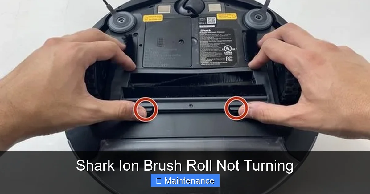 Shark Ion Brush Roll Not Turning