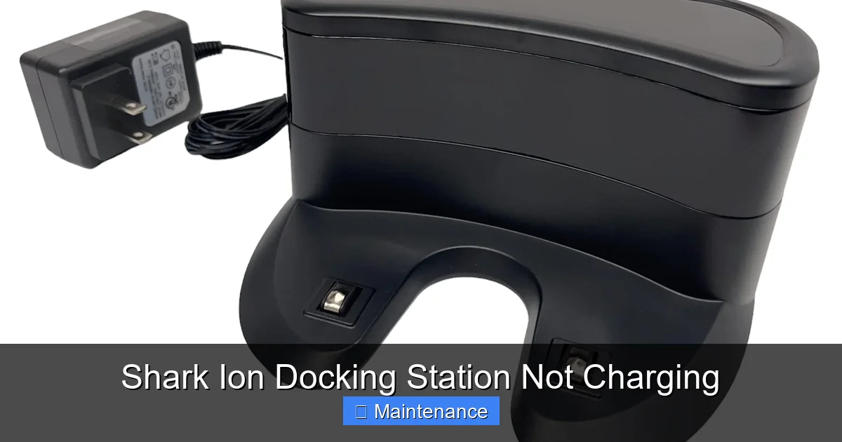 Shark Ion Docking Station Not Charging