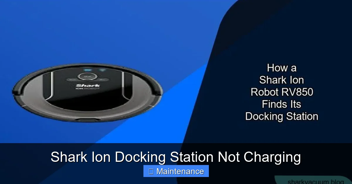 Shark Ion Docking Station Not Charging