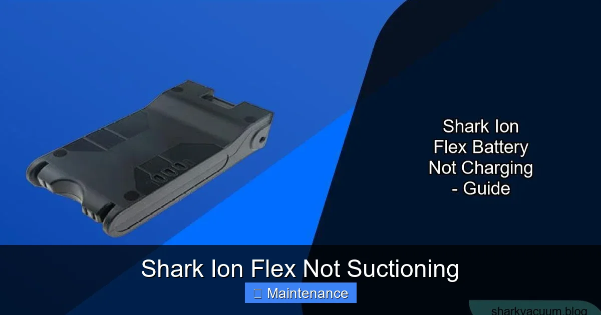 Shark Ion Flex Not Suctioning