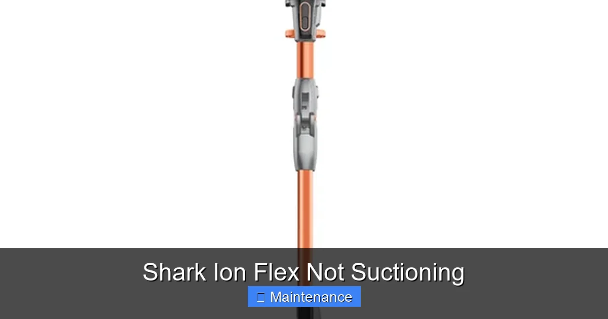 Shark Ion Flex Not Suctioning