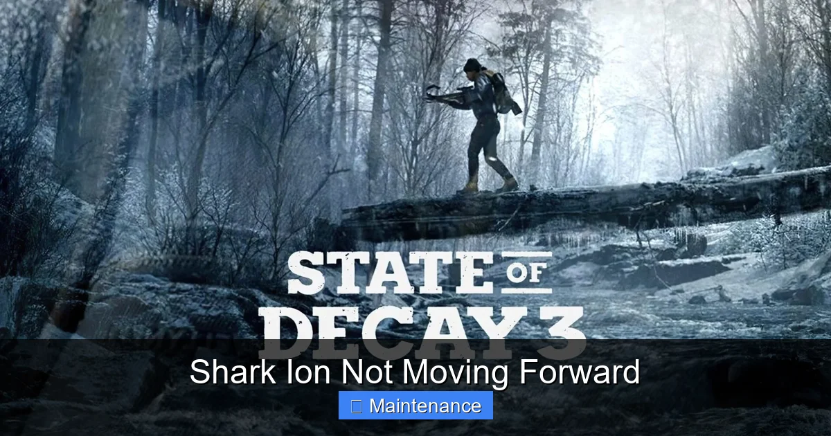 Shark Ion Not Moving Forward