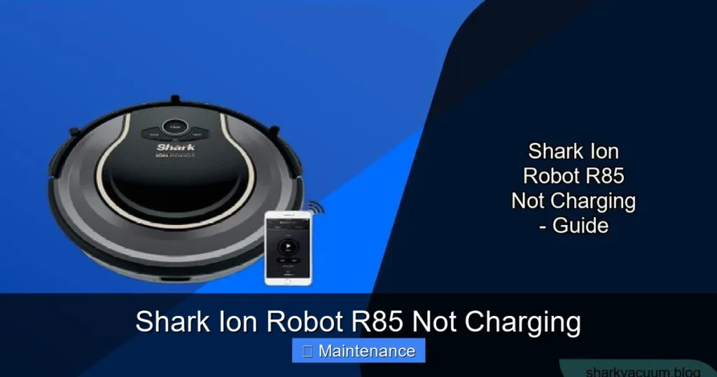 Shark Ion Robot R85 Not Charging