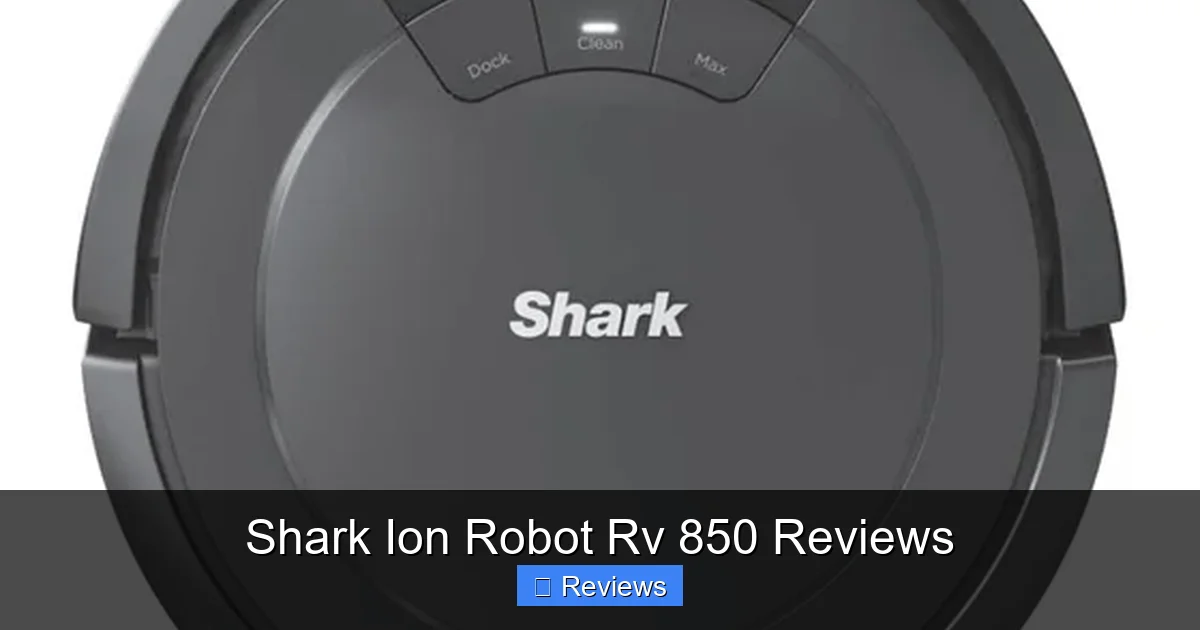 Shark Ion Robot Rv 850 Reviews