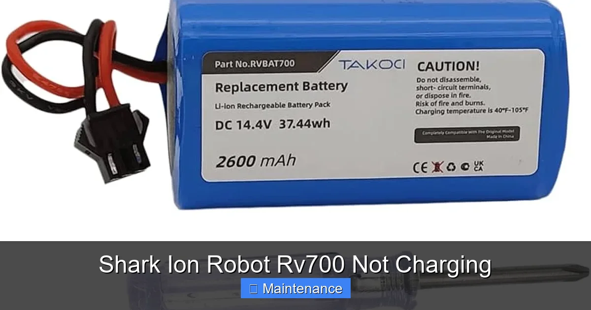 Shark Ion Robot Rv700 Not Charging