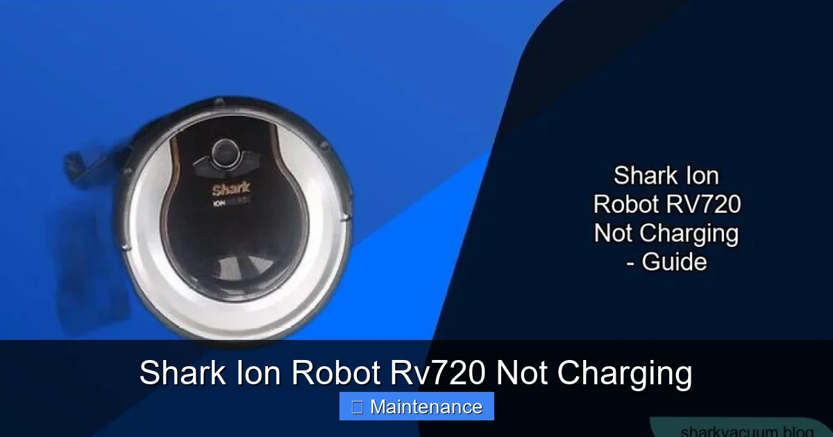 Shark Ion Robot Rv720 Not Charging